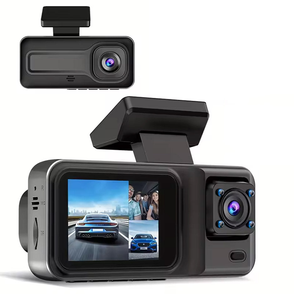 3-Channel Dash Cam 1080P Video Recorder