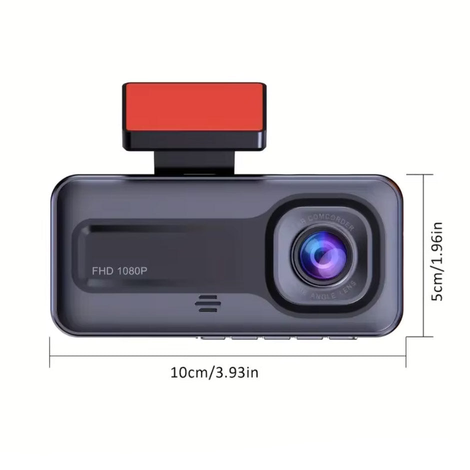 3-Channel Dash Cam 1080P Video Recorder