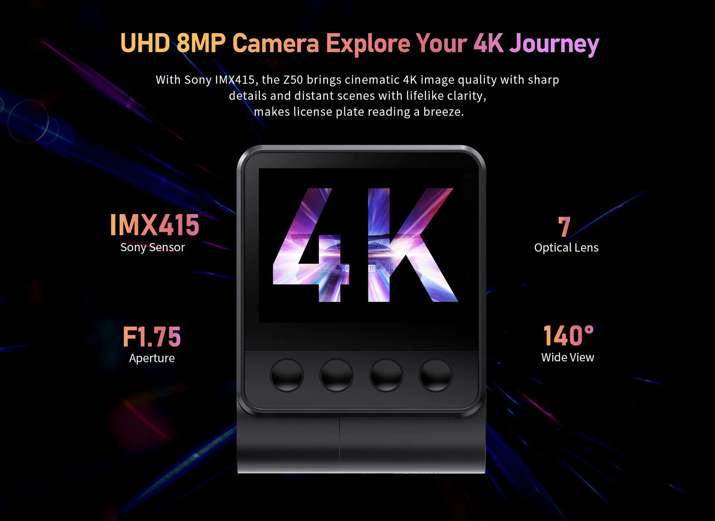 DDPAI Z50 2-Channel 4K Dash Cam