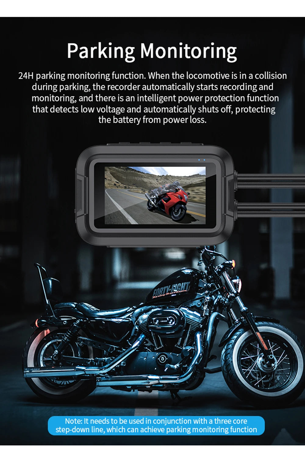 KOCAM Dual 1080P Motorcycle Dash Cam