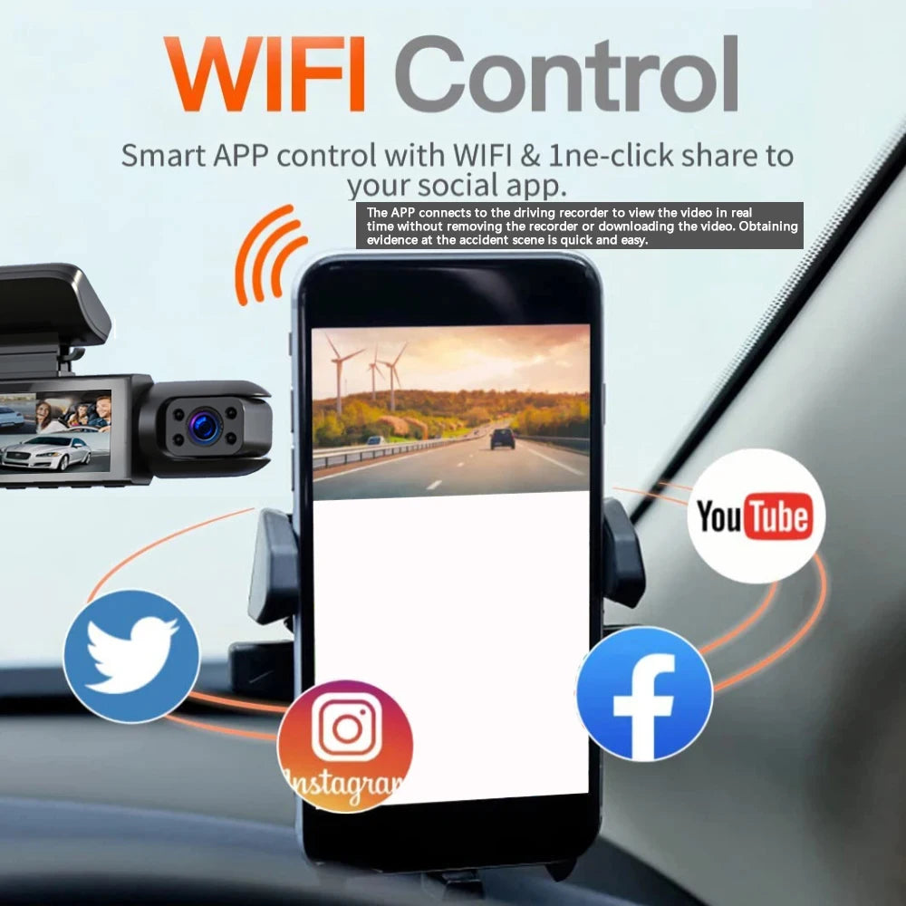 Dual 1080P WIFI Dash Cam