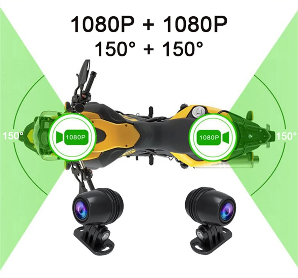 KOCAM Dual 1080P Motorcycle Dash Cam