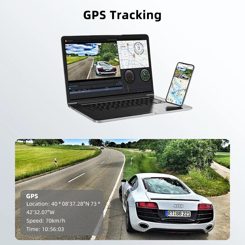 ACCEO B27 4K 2-Channel GPS and WIFI Dash Cam