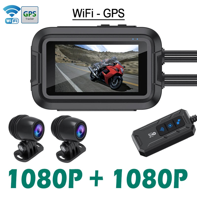 KOCAM Dual 1080P Motorcycle Dash Cam
