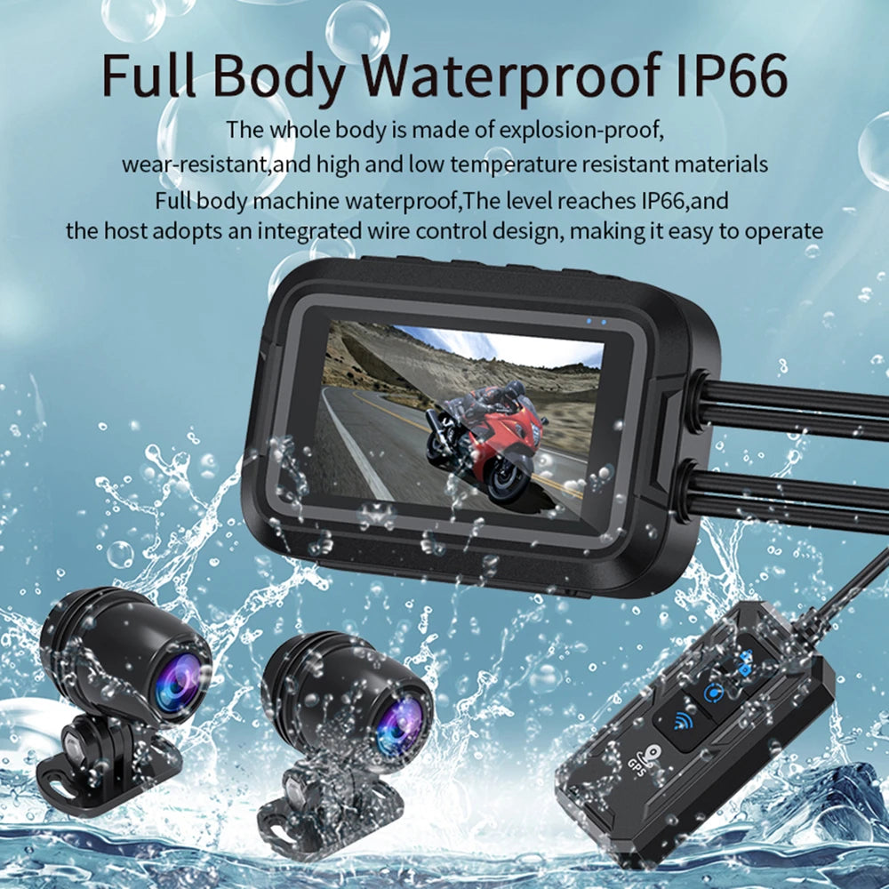 KOCAM Dual 1080P Motorcycle Dash Cam
