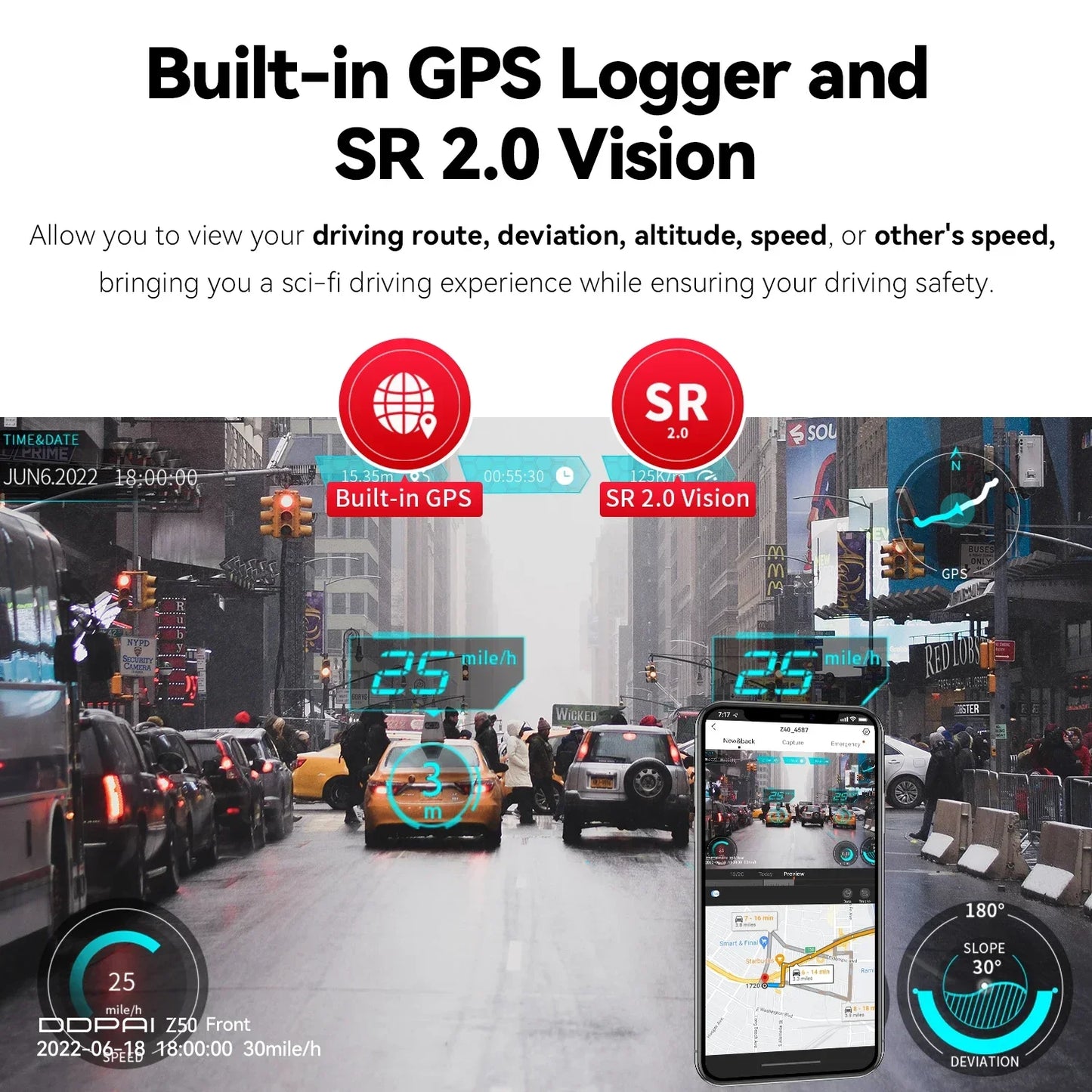 DDPAI Z50 2-Channel 4K Dash Cam