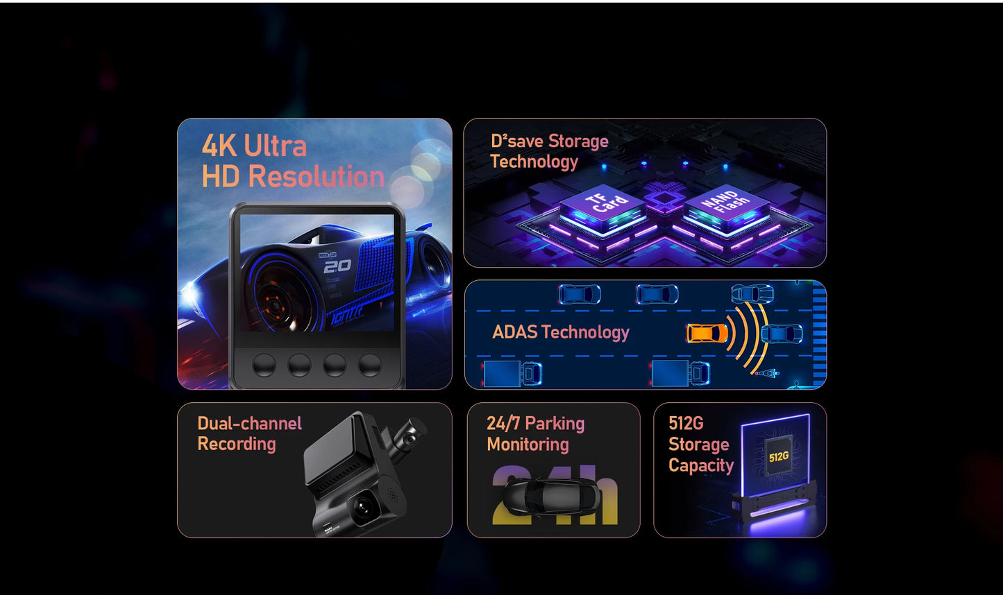 DDPAI Z50 2-Channel 4K Dash Cam