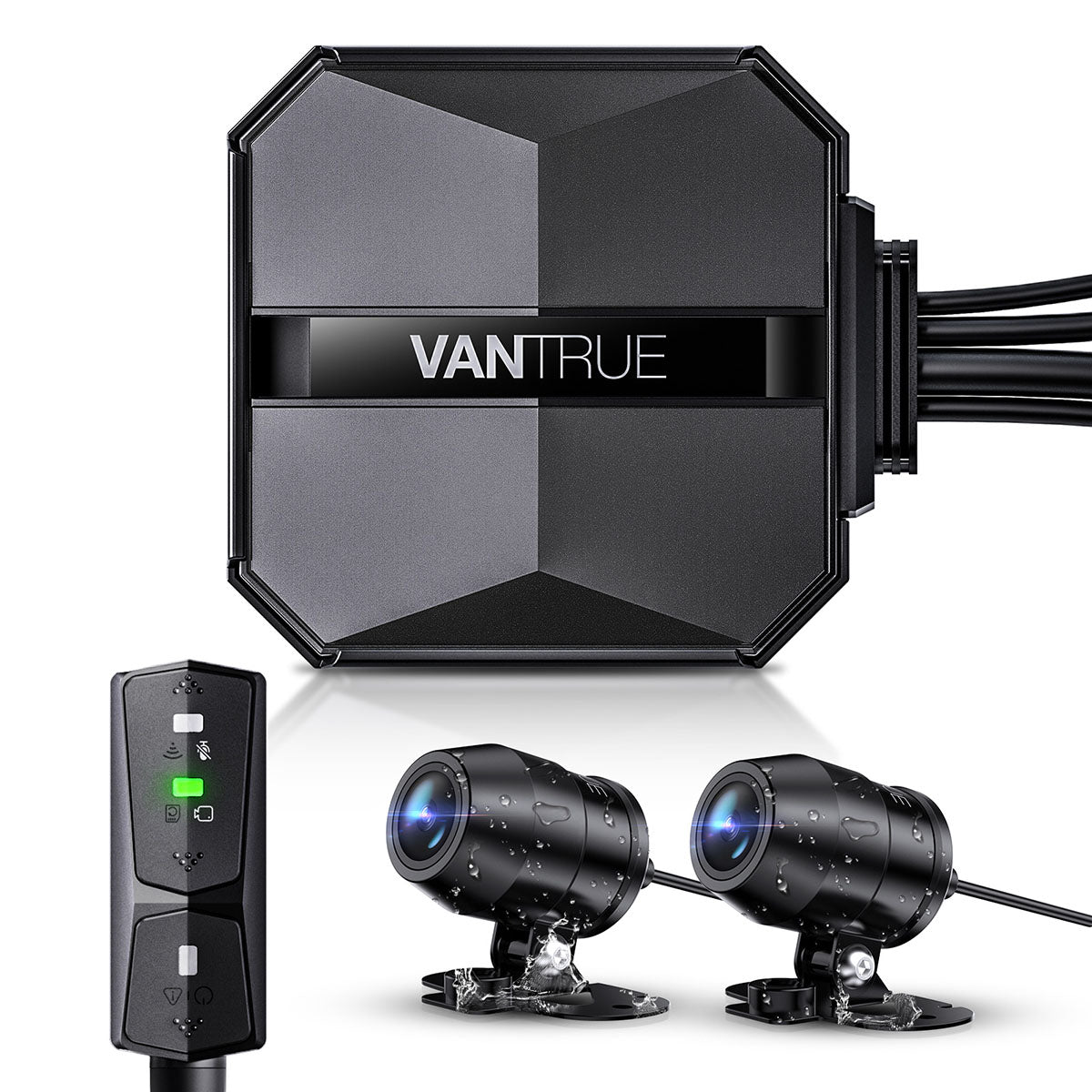 Vantrue F1 4K Dual Motorcycle Dash Cam with GPS & Wi-Fi