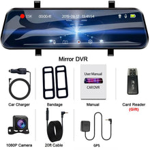 Load image into Gallery viewer, EyeOnRoads A37 2.5K Mirror Dash Cam | 10" IPS Touch Screen Dual DVR