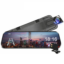 Load image into Gallery viewer, EyeOnRoads A37 2.5K Mirror Dash Cam | 10" IPS Touch Screen Dual DVR