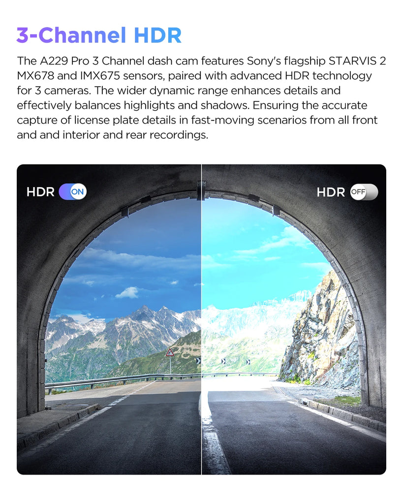 VIOFO A229 PRO 4K HDR Car Camera With SONY STARVIS 2 SENSOR