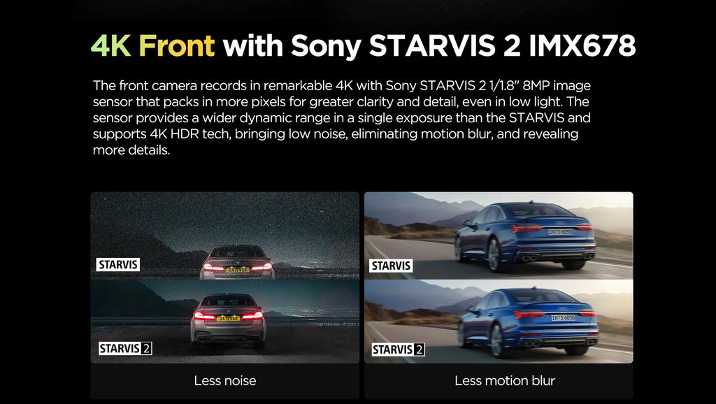 VIOFO A229 PRO 4K HDR Car Camera With SONY STARVIS 2 SENSOR