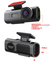 Load image into Gallery viewer, EyeonRoad 2-Channel 4K UHD Dash Cam with GPS and WiFi support