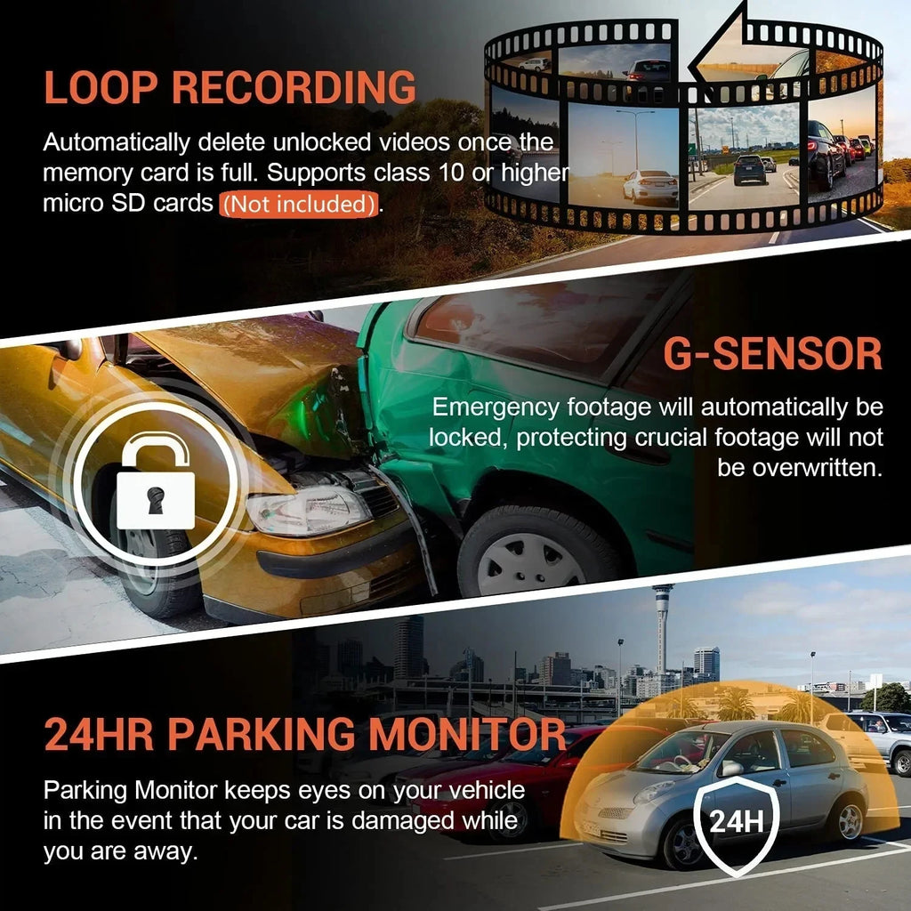 EyeonRoad E2P Dual 1080P WIFI Dash Cam
