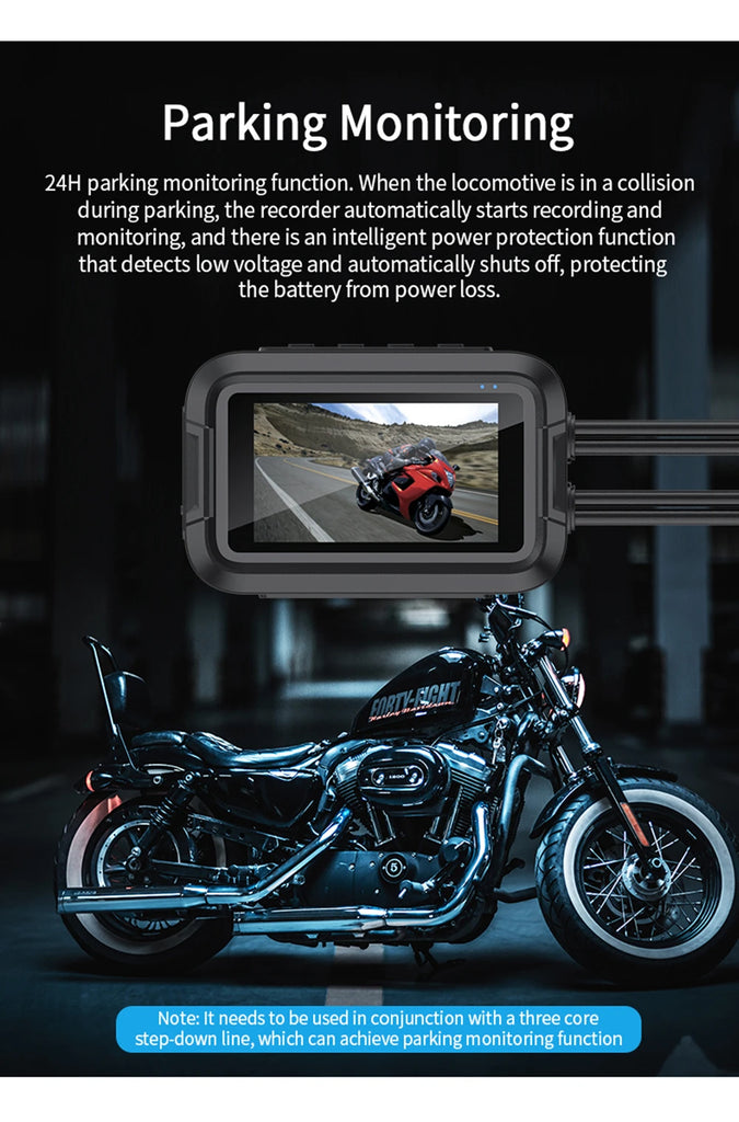 Eyeonroad M1 Dual 1080P Motorcycle Dash Cam