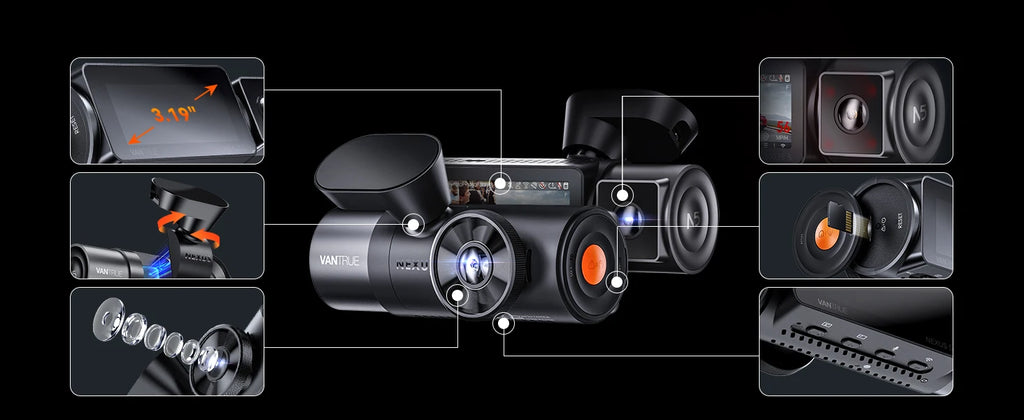 Vantrue N5 4 Channel DashCam  WiFi 360°