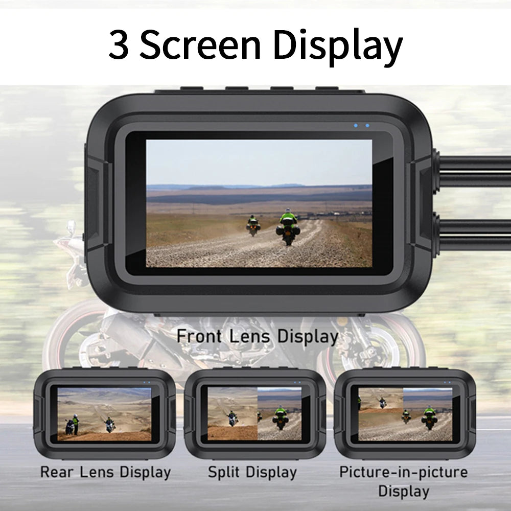 KOCAM Dual 1080P Motorcycle Dash Cam