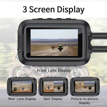 Load image into Gallery viewer, Eyeonroad M1 Dual 1080P Motorcycle Dash Cam