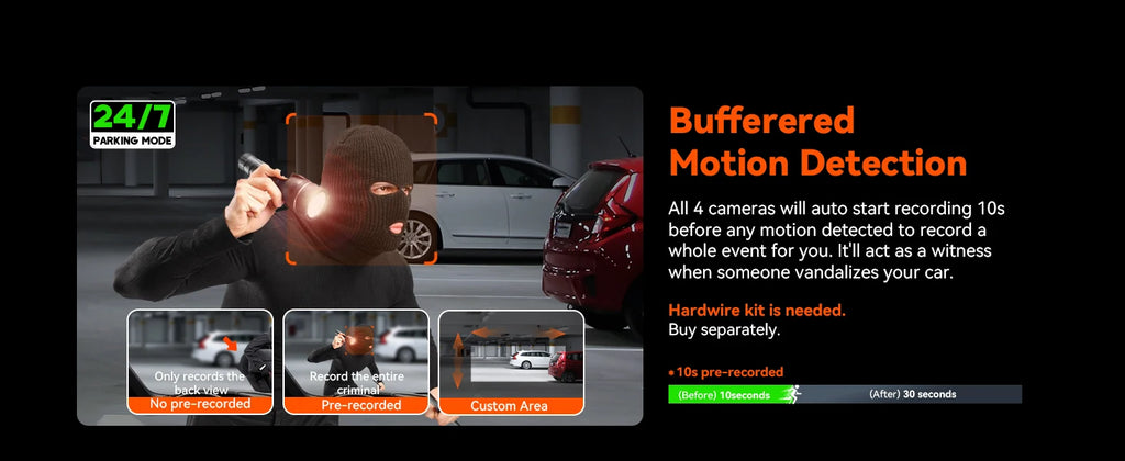 Vantrue N5 4 Channel DashCam  WiFi 360°