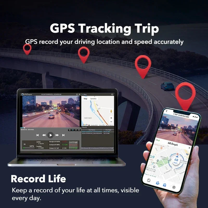 REDTIGER F7N 4K Dual Front and Rear Dash Cam