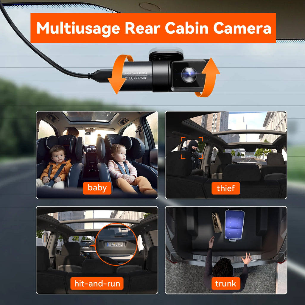 Vantrue N5 4 Channel DashCam  WiFi 360°