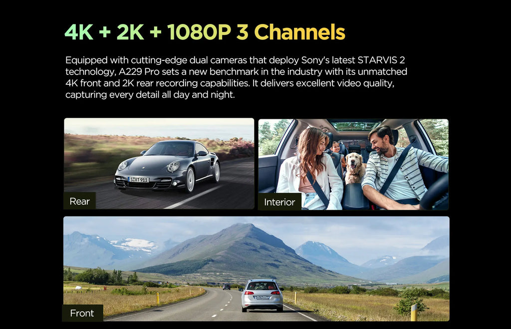 VIOFO A229 PRO 4K HDR Car Camera With SONY STARVIS 2 SENSOR
