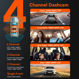 Vantrue N5 4 Channel DashCam  WiFi 360°