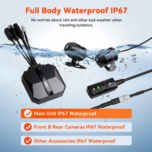 Load image into Gallery viewer, Vantrue F1 Motorcycle 4K Front and Rear Dash Cam GPS Full Body Waterproof Wi-Fi 160°Wide Angle 24h Parking Mode Wired Controller