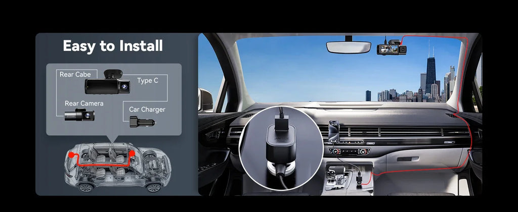 Vantrue N5 4 Channel DashCam  WiFi 360°