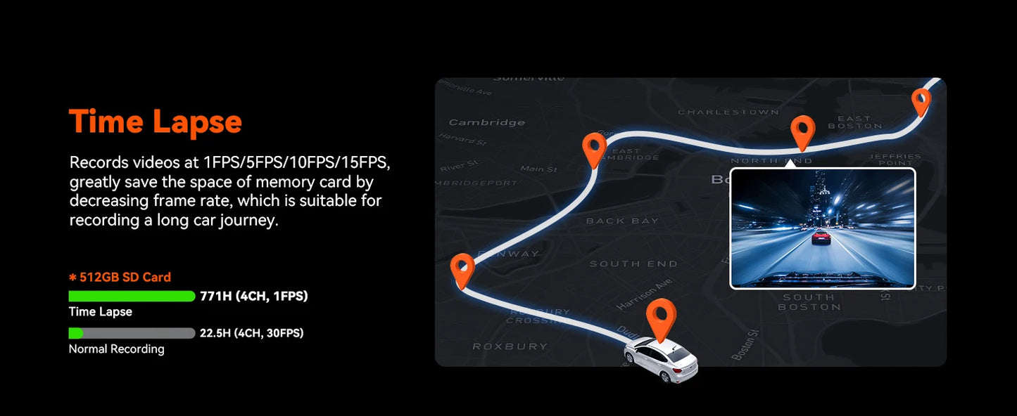 Vantrue N5 4 Channel DashCam  WiFi 360°