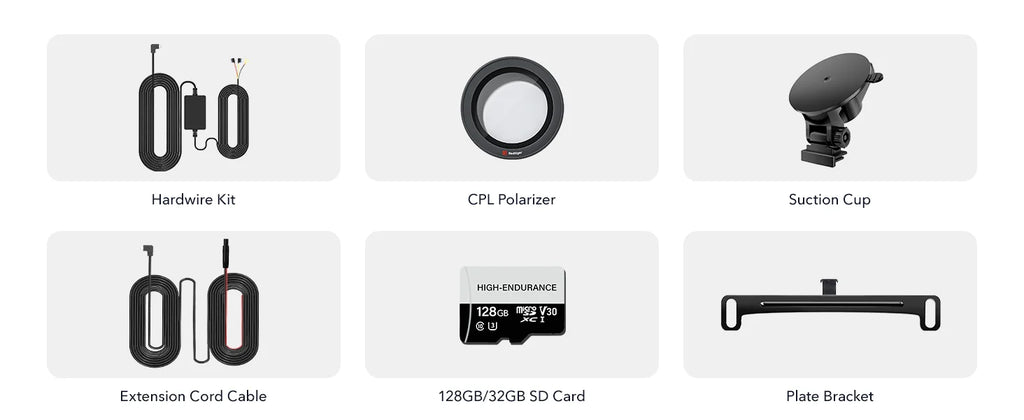 REDTIGER F7N 4K Dual Front and Rear Dash Cam