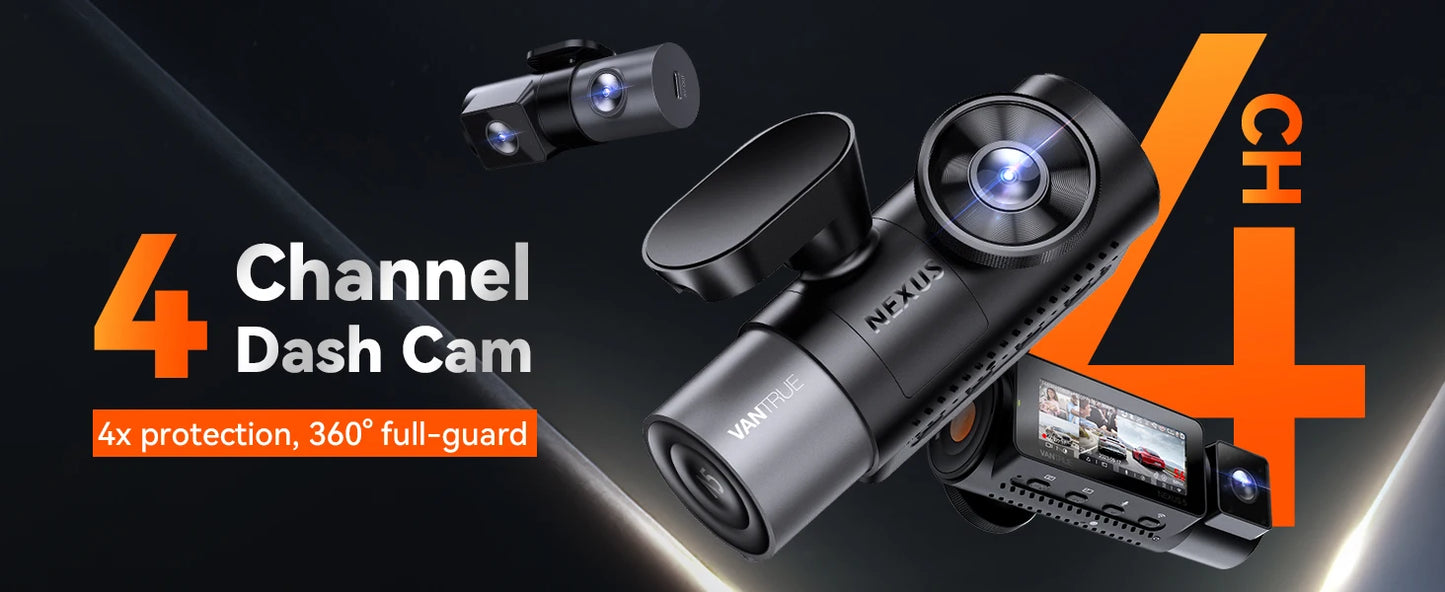 Vantrue N5 4 Channel DashCam  WiFi 360°
