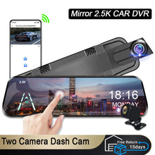 Load image into Gallery viewer, EyeonRoad A37 2.5K Mirror Dash Cam With Rear View Camera and WiFi support