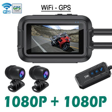 Load image into Gallery viewer, Eyeonroad M1 Dual 1080P Motorcycle Dash Cam