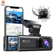 Load image into Gallery viewer, REDTIGER F7N 4K Dual Front and Rear Dash Cam