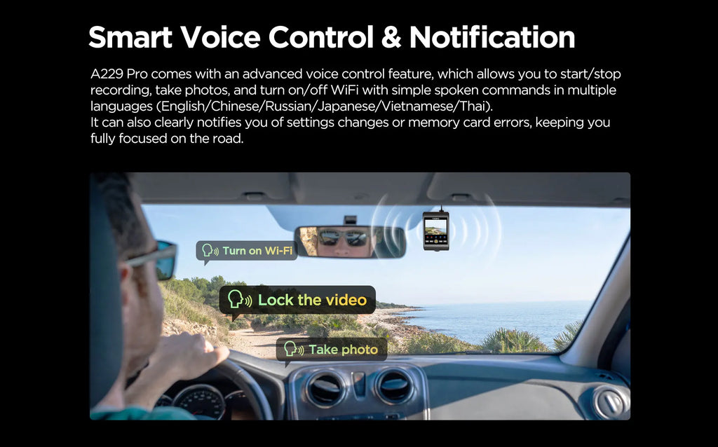 VIOFO A229 PRO 4K HDR Car Camera With SONY STARVIS 2 SENSOR