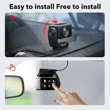 Load image into Gallery viewer, REDTIGER A4 4K Front + 1080P Rear WiFi GPS Voice Control Dash Cam