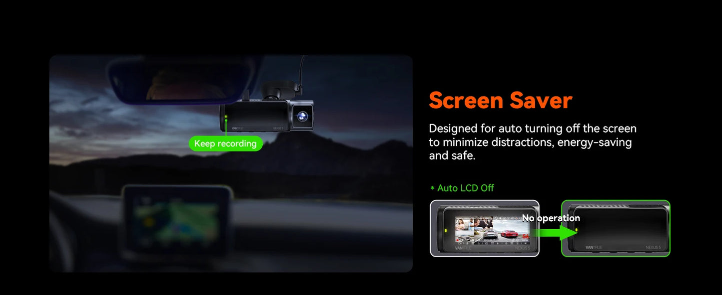 Vantrue N5 4 Channel DashCam  WiFi 360°