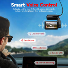 Load image into Gallery viewer, REDTIGER A4 4K Front + 1080P Rear WiFi GPS Voice Control Dash Cam