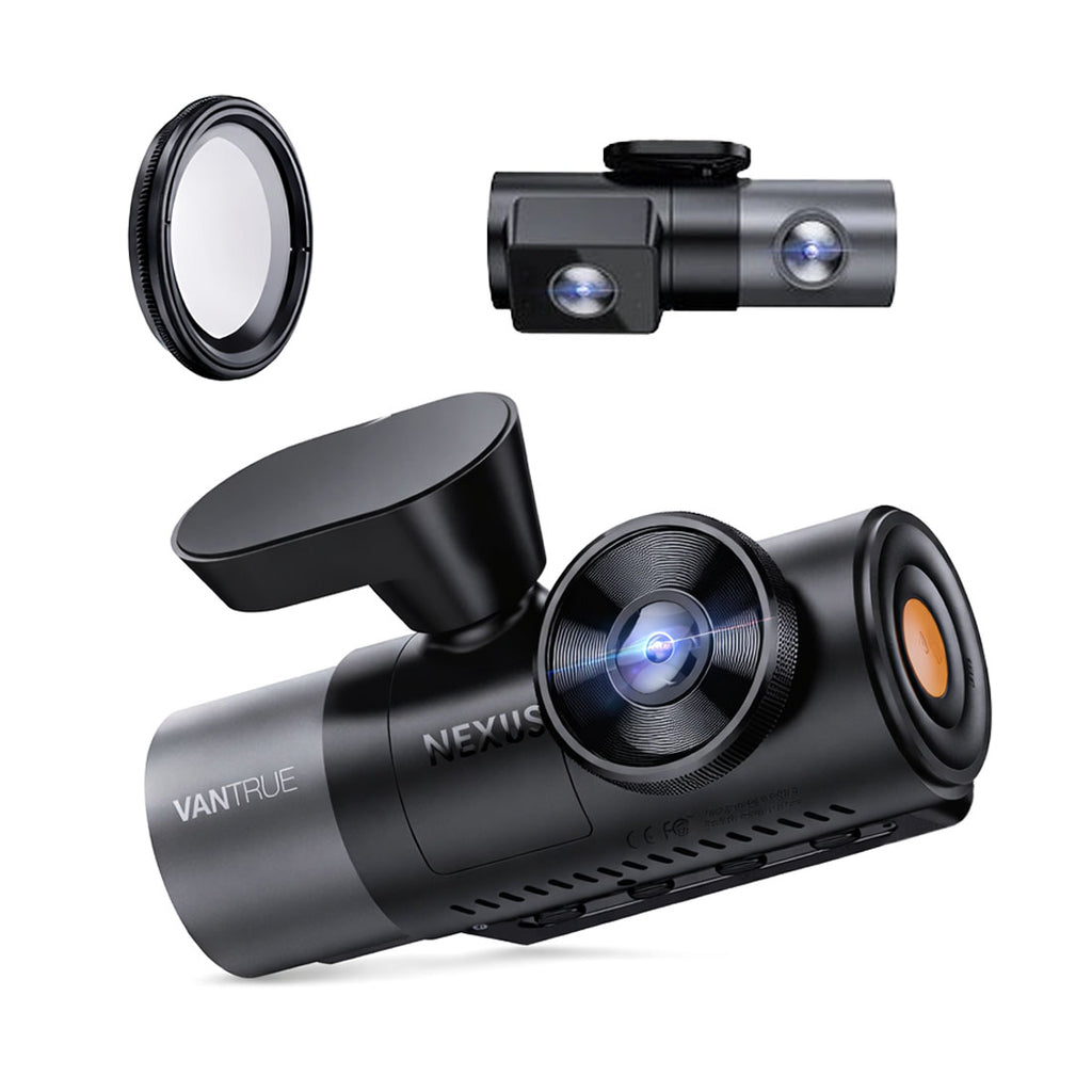 Vantrue N5 Revolutionary 4-Channel Dash Cam, 360° Coverage, WiFi, STARVIS 2 Night Vision