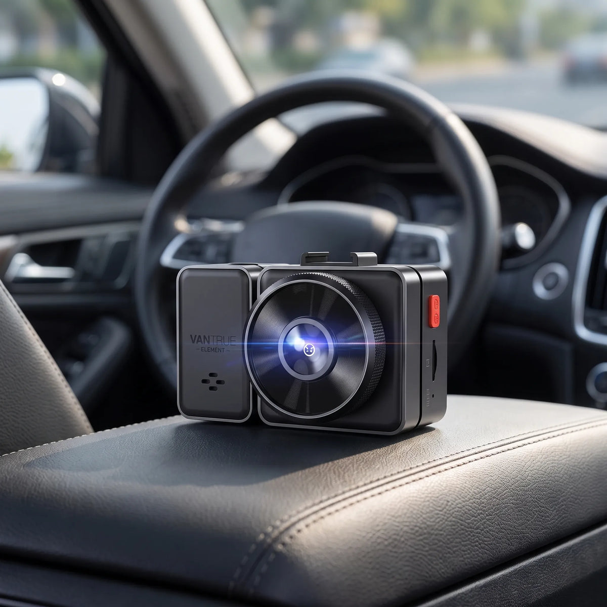 Vantrue Element 2 (E2) 2.7K Dual Dash Cam with 5GHz Wi-Fi & GPS
