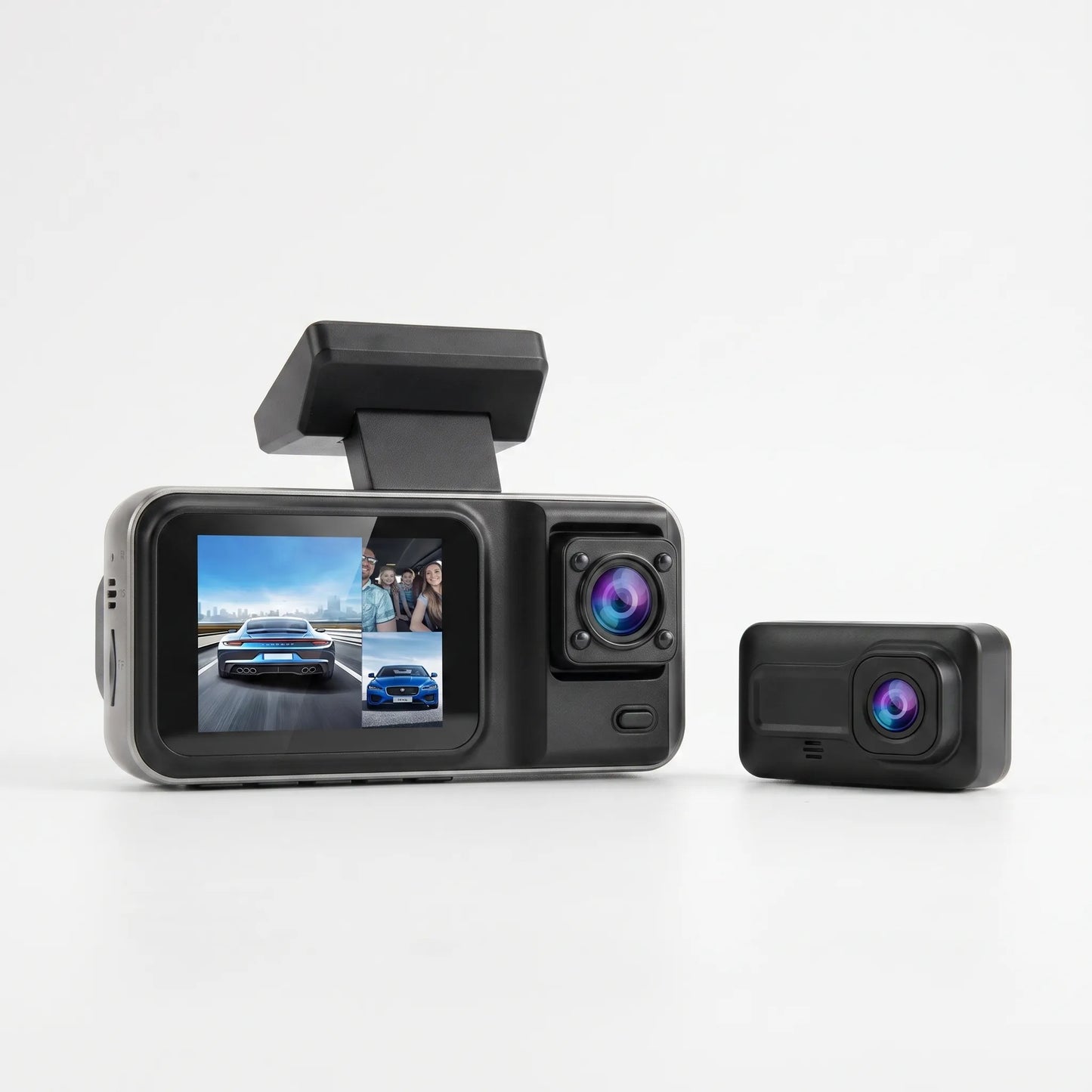 EyeOnRoad R3 3-Channel Dash Cam | 1080P Front, Cabin & Rear View