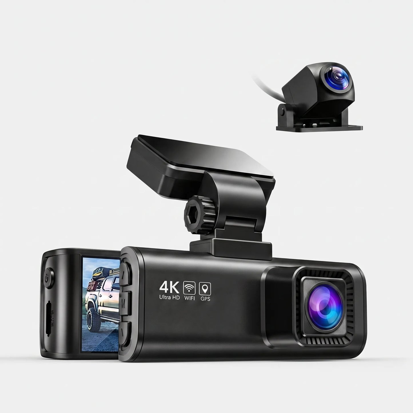 REDTIGER F7N 4K Dual Dash Cam | Front 4K & Rear 1080P | WiFi & GPS, & 32GB