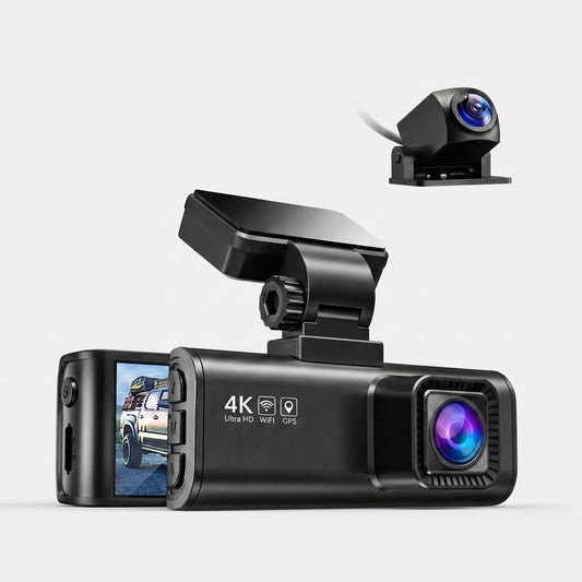 REDTIGER F7N 4K Dual Dash Cam | Front 4K & Rear 1080P | WiFi & GPS, & 32GB