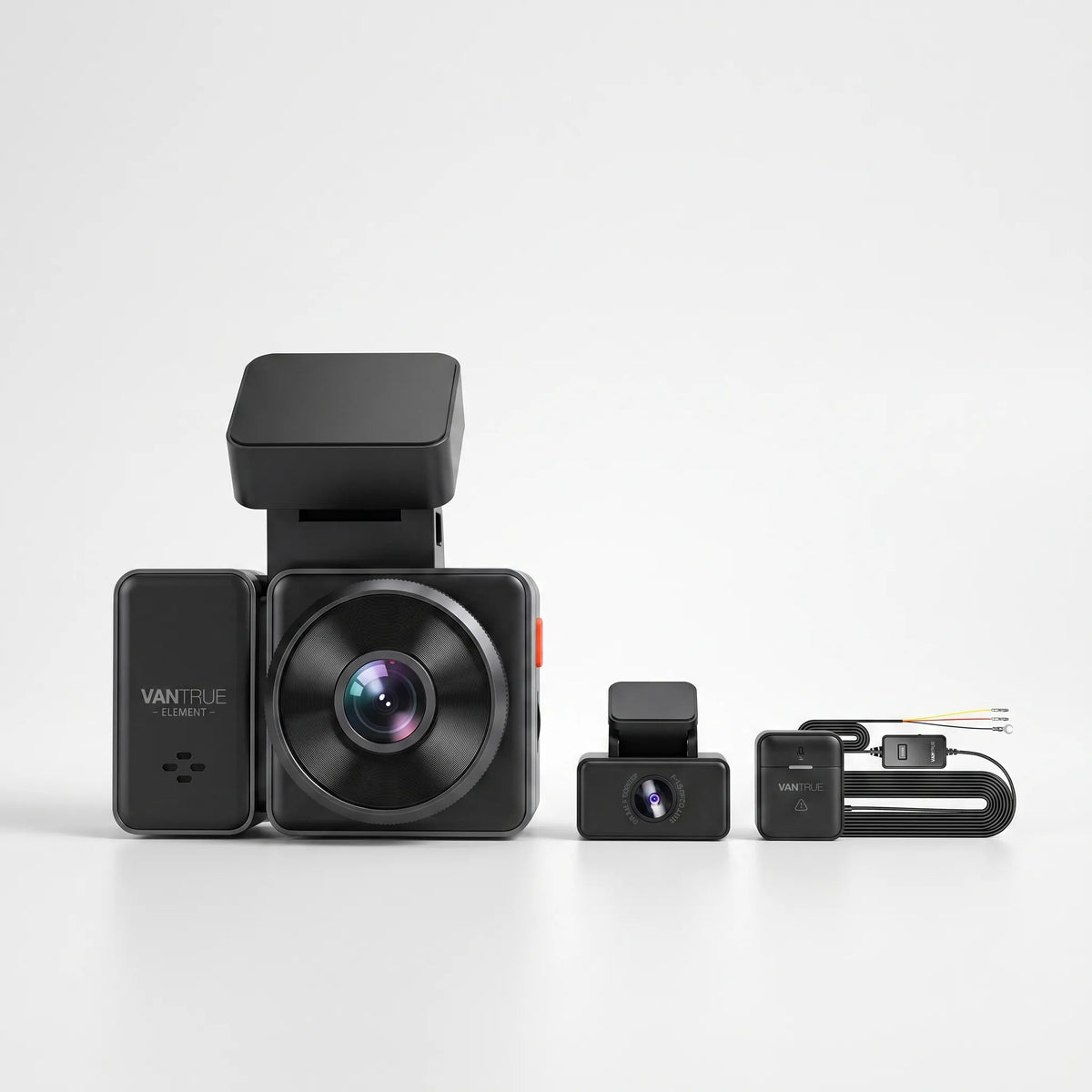 Vantrue Element 2 (E2) 2.7K Dual Dash Cam with 5GHz Wi-Fi & GPS