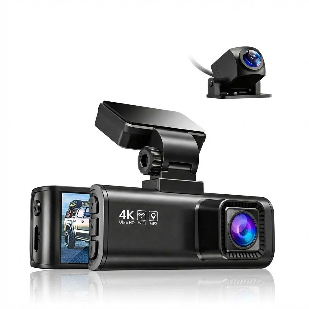 REDTIGER F7N 4K Dual Dash Cam | Front 4K & Rear 1080P | WiFi & GPS, & 32GB