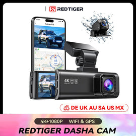 REDTIGER F7N 4K Dual Front and Rear Dash Cam